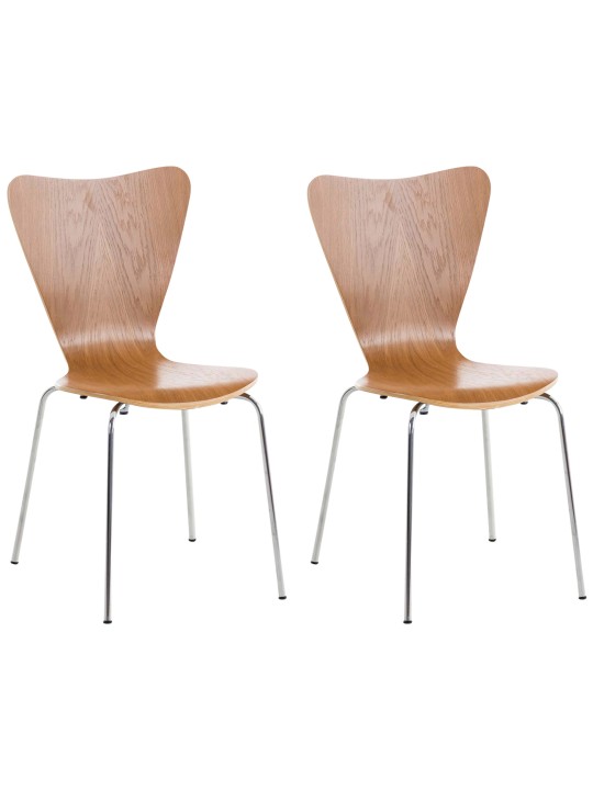 2 db Calisto látogatói szék készlet, tölgy