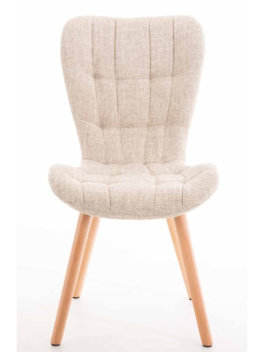 4 székből álló szett Elda natúr anyagból, krém