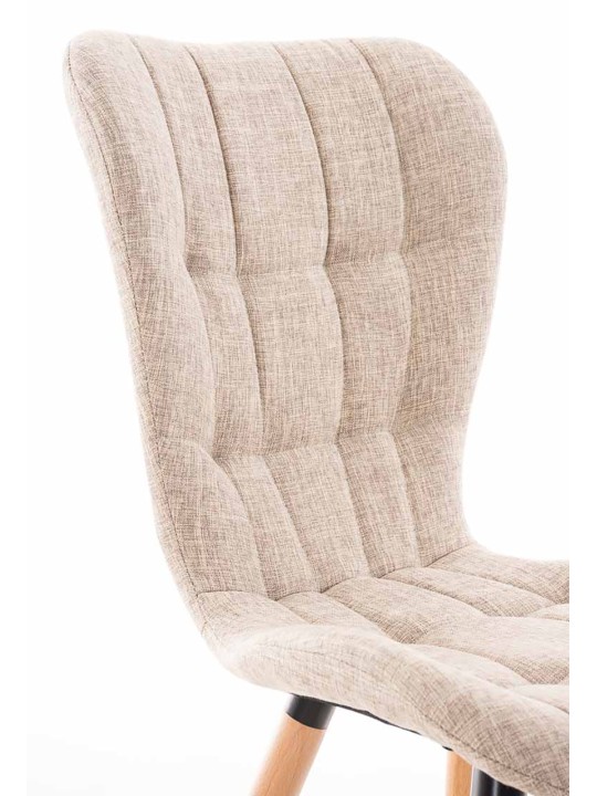 4 székből álló szett Elda natúr anyagból, krém