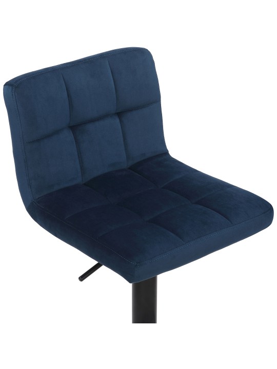2 db bárszék készlet Feni bársony, kék