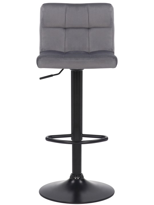 2 db bárszék készlet Feni bársony, szürke