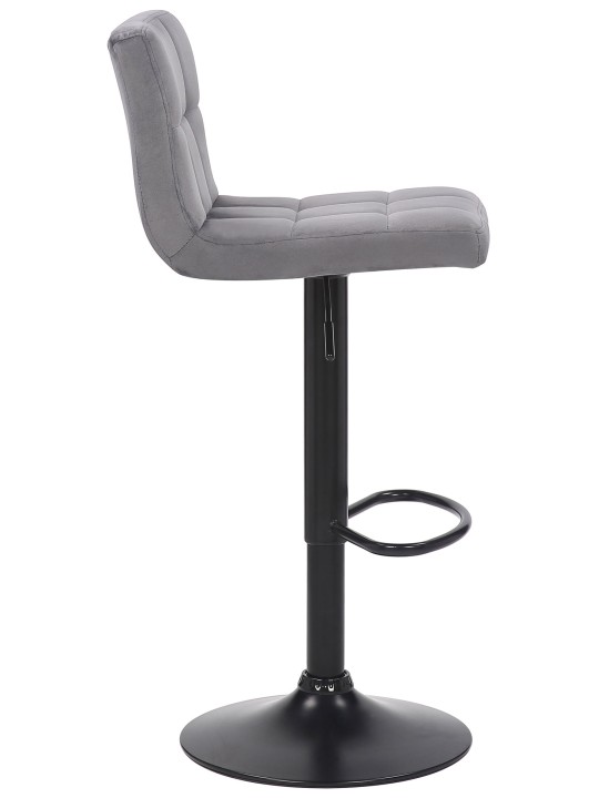 2 db bárszék készlet Feni bársony, szürke