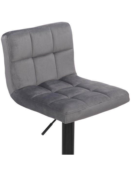 2 db bárszék készlet Feni bársony, szürke
