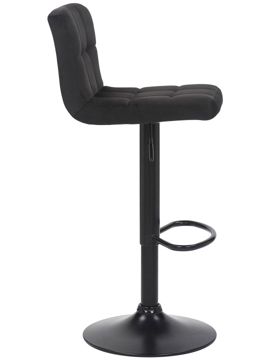 2 db bárszék készlet Feni bársony, fekete