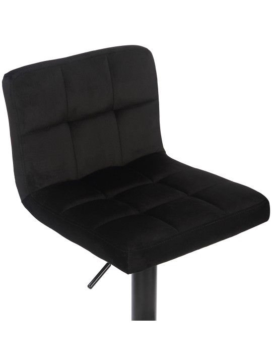 2 db bárszék készlet Feni bársony, fekete