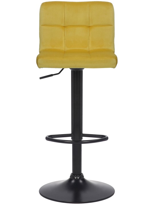 2 db bárszék készlet Feni bársony, sárga