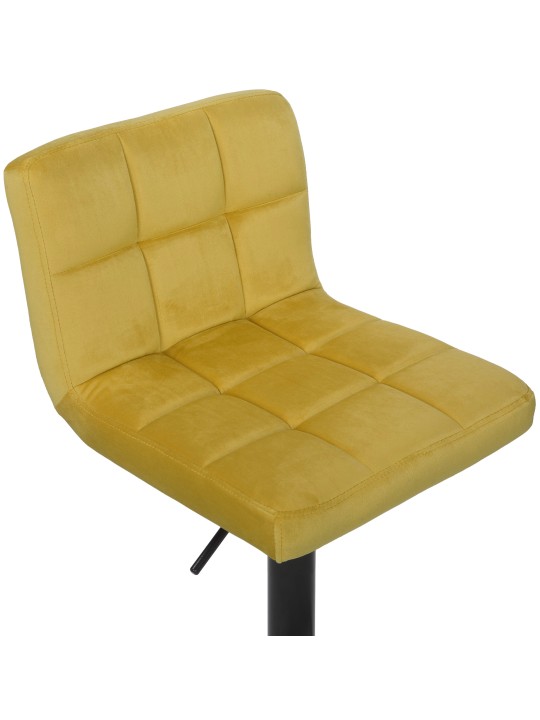 2 db bárszék készlet Feni bársony, sárga