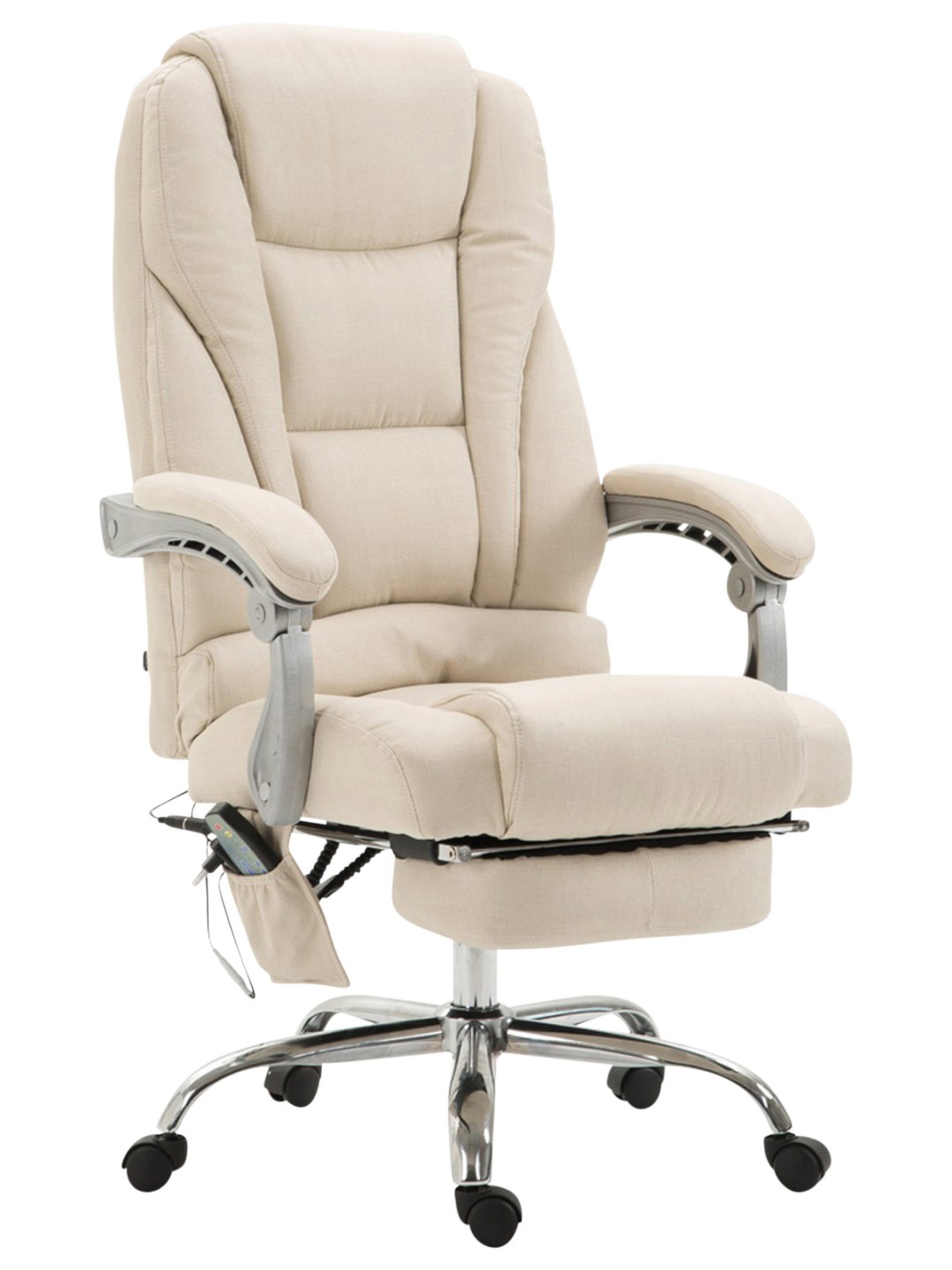 Pacific szövet irodai szék masszázs funkcióval, krém