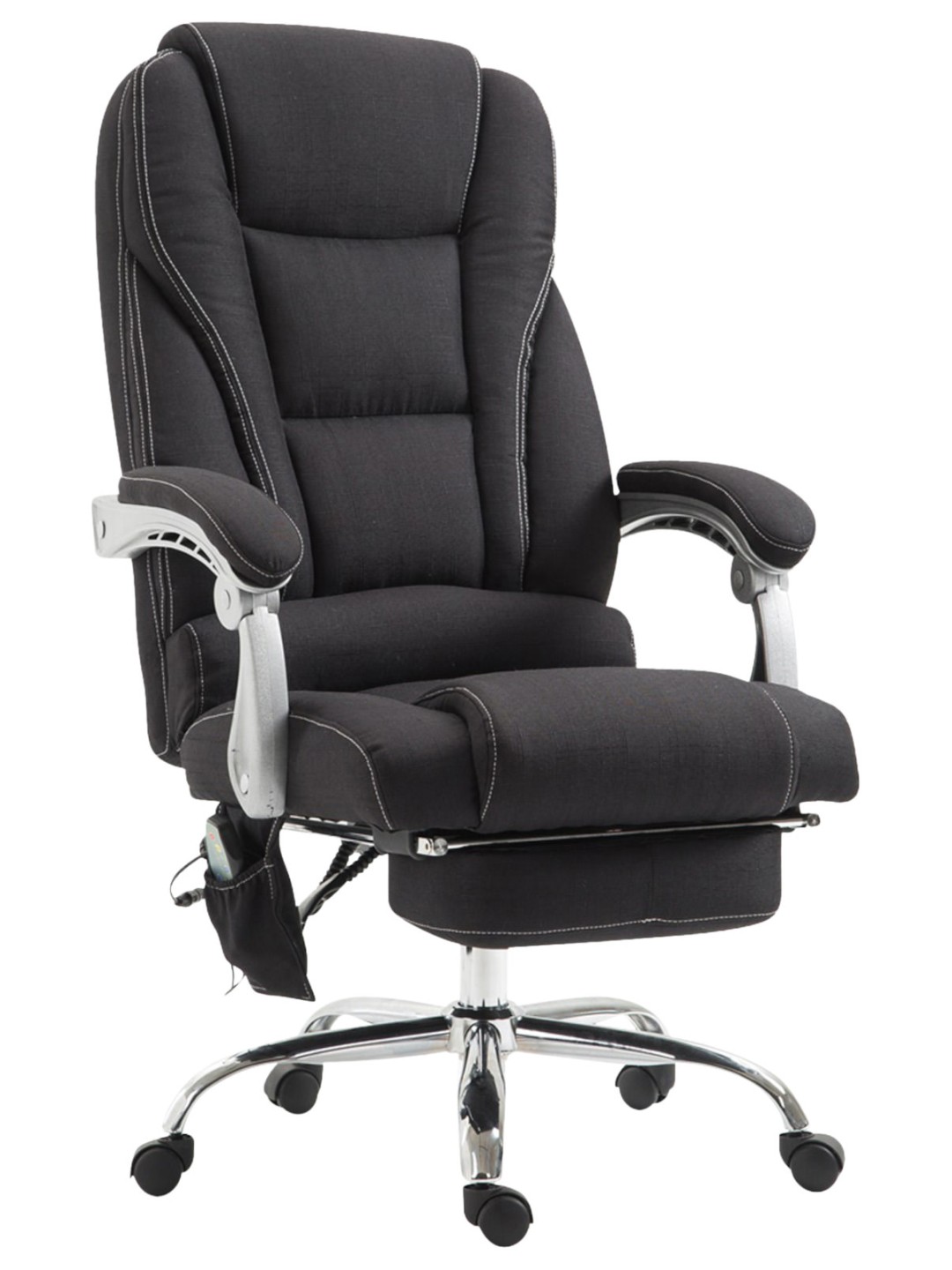 Pacific szövet irodai szék masszázs funkcióval, fekete