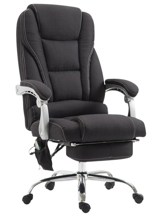 Pacific szövet irodai szék masszázs funkcióval, fekete