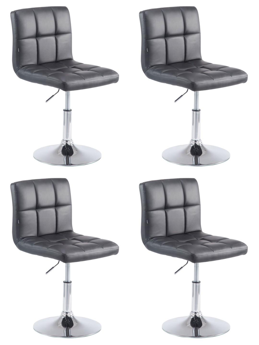 4 db bárszék Palma V2 készlet, fekete