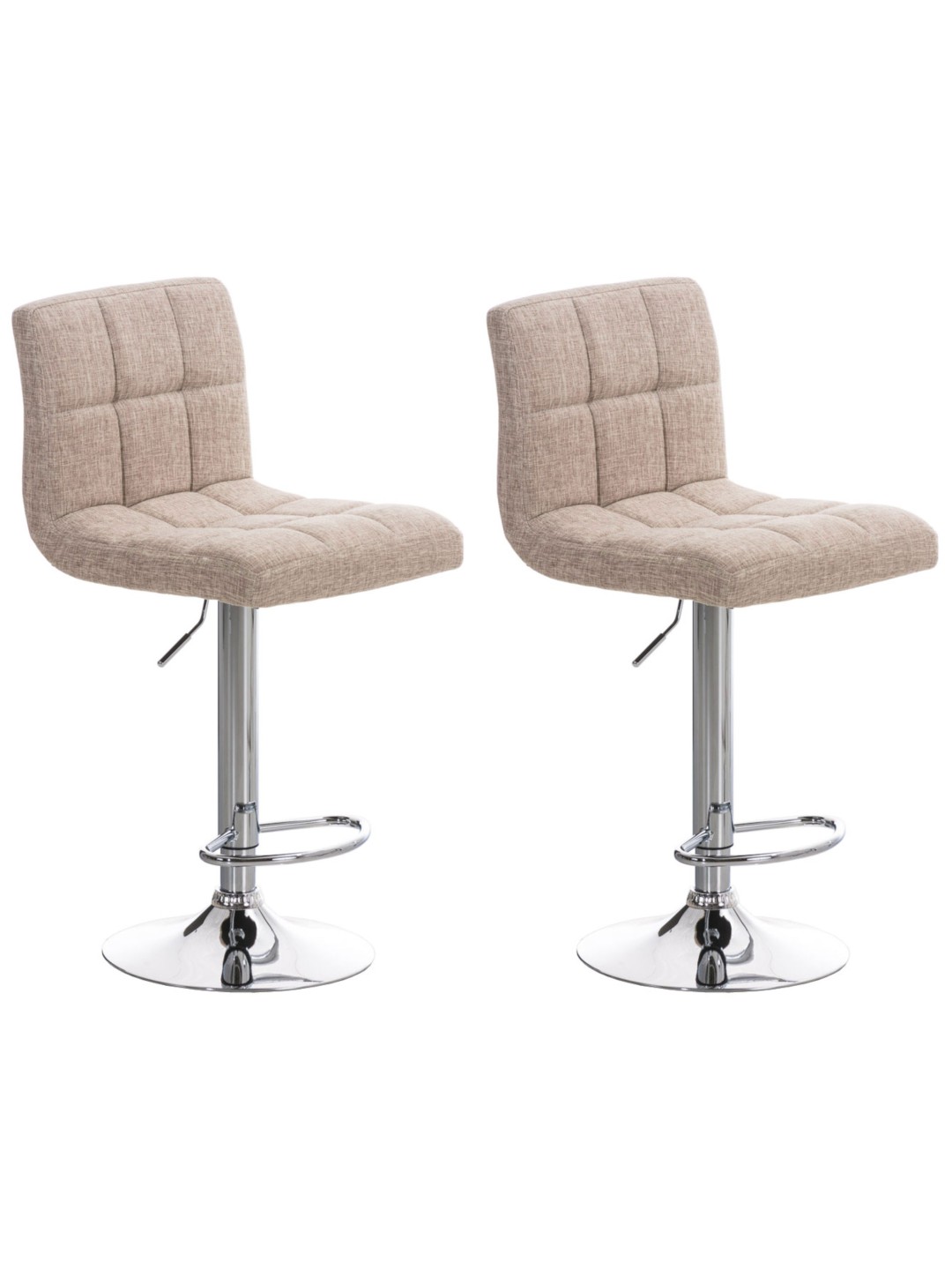 2 db bárszék készlet Peru FABRIC C, krém