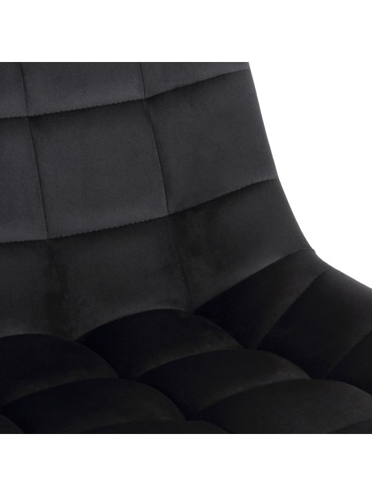 Medford bársony irodai szék, fekete Medford bársony irodai szék, fekete