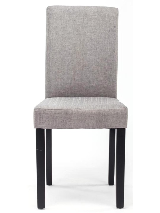 2 db Ina szövetből álló étkezőszék készlet, világosszürke