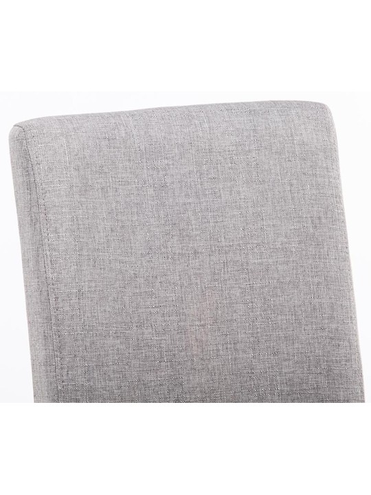 2 db Ina szövetből álló étkezőszék készlet, világosszürke