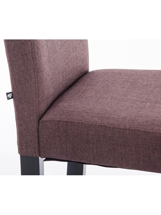 2 db Ina szövetből álló étkezőszék készlet, barna