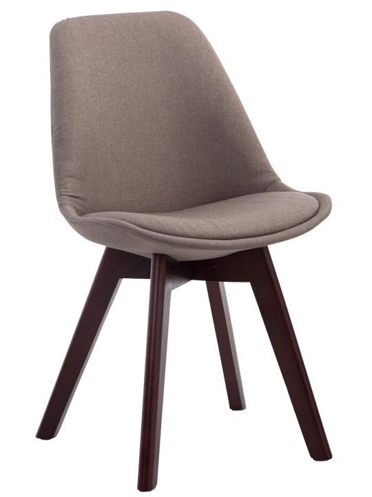 4db látogatói szék szett Borneo V2 dió szövet, taupe