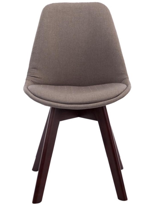 4db látogatói szék szett Borneo V2 dió szövet, taupe