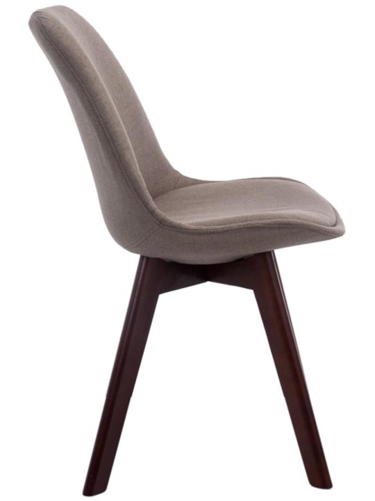 4db látogatói szék szett Borneo V2 dió szövet, taupe