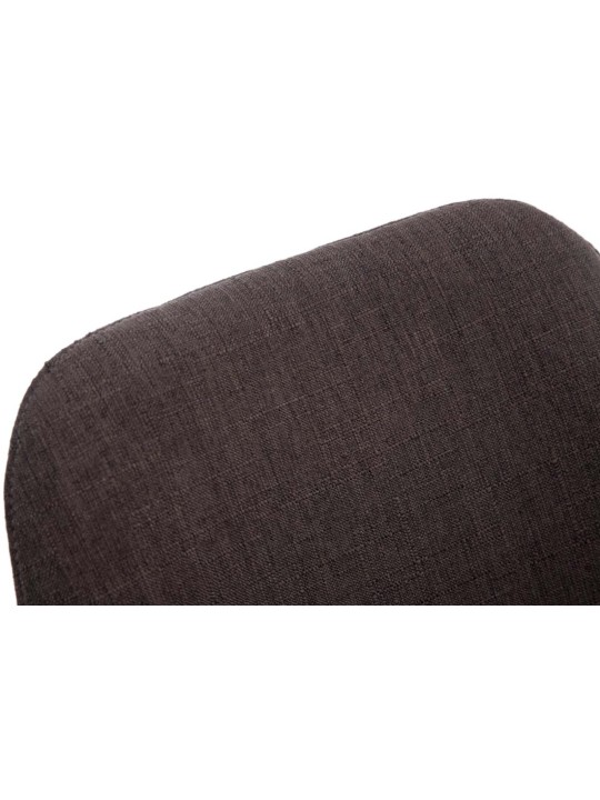 4db látogatói szék szett Borneo V2 dió szövet, sötétszürke