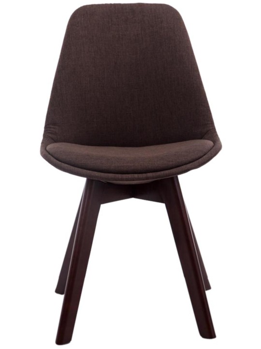 4db látogatói szék szett Borneo V2 dió szövet, barna