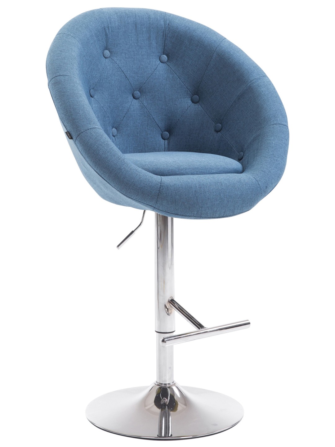 Bárszék London V2 szövet króm, kék