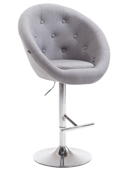 Bárszék London V2 szövet króm, szürke