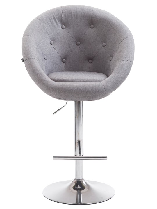 Bárszék London V2 szövet króm, szürke