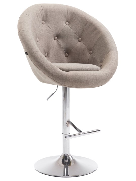 Bárszék London V2 szövet króm, taupe