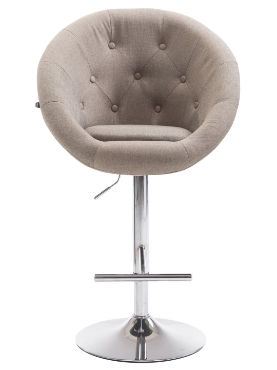 Bárszék London V2 szövet króm, taupe