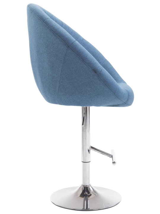 Bárszék London V2 szövet króm, kék