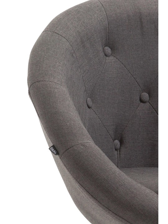 Bárszék London V2 szövet króm, sötétszürke