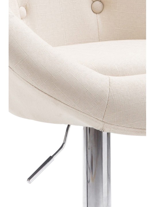Bárszék London V2 szövet króm, krém