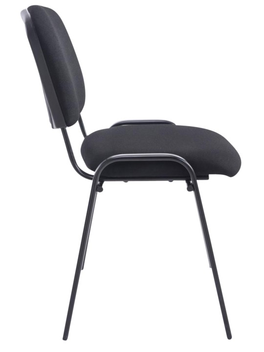 4 székből álló szett XL Ken szövet, fekete