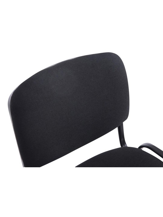 4 székből álló szett XL Ken szövet, fekete