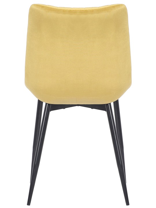 2 db Rahden bársony szék készlet, sárga