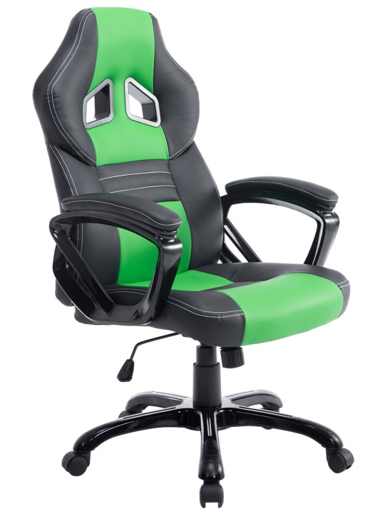 Pedro irodai szék, fekete/zöld