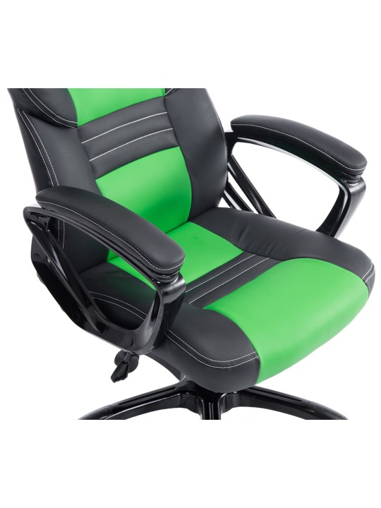 Pedro irodai szék, fekete/zöld
