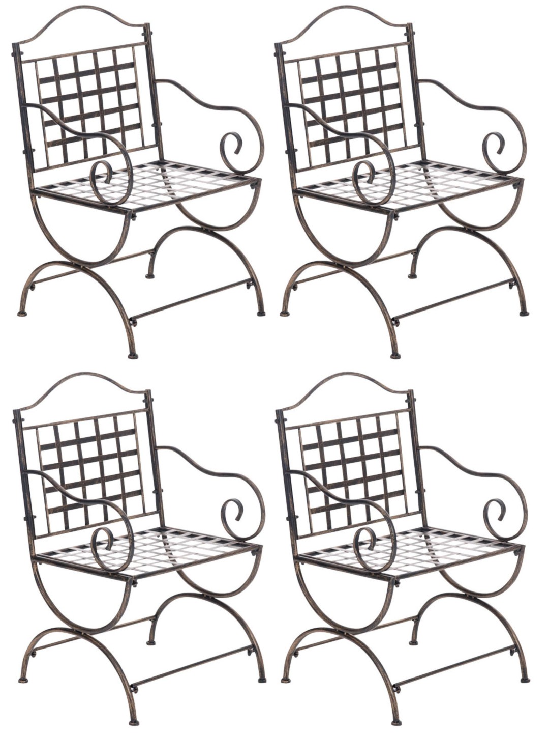 4 db Lotta szék készlet, bronz