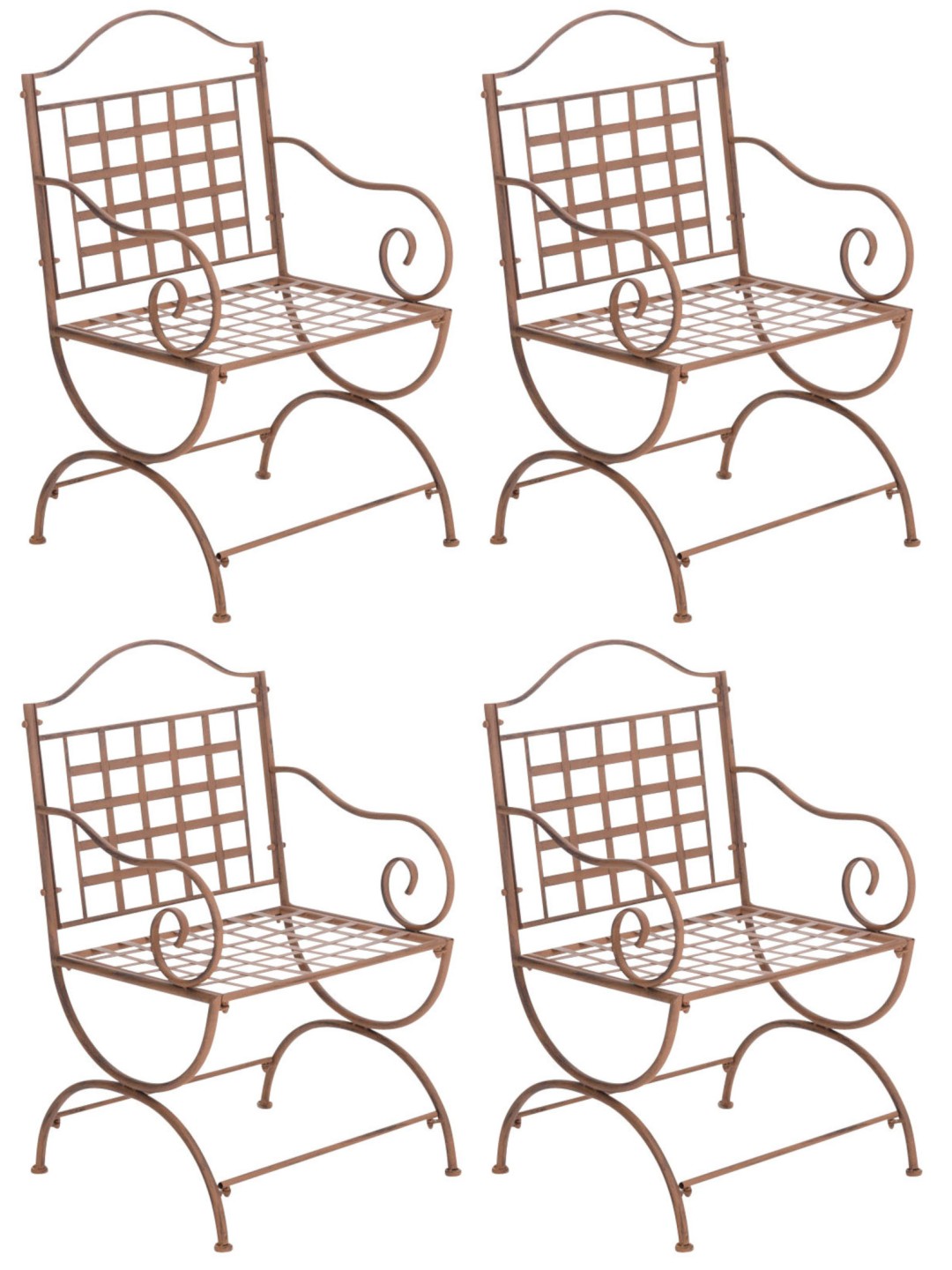 4 db Lotta szék készlet, antik barna