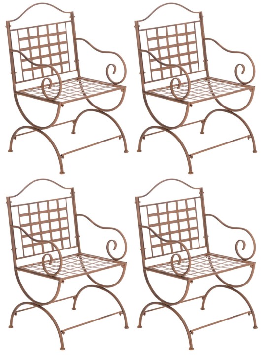 4 db Lotta szék készlet, antik barna