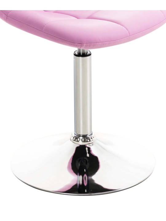 2 db Emil műbőr székkészlet, rózsaszín