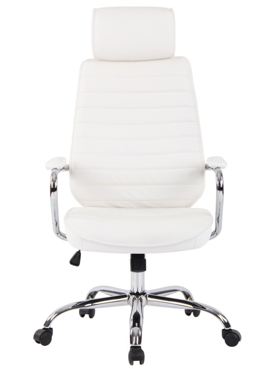 Irodai szék Rako valódi bőr, fehér