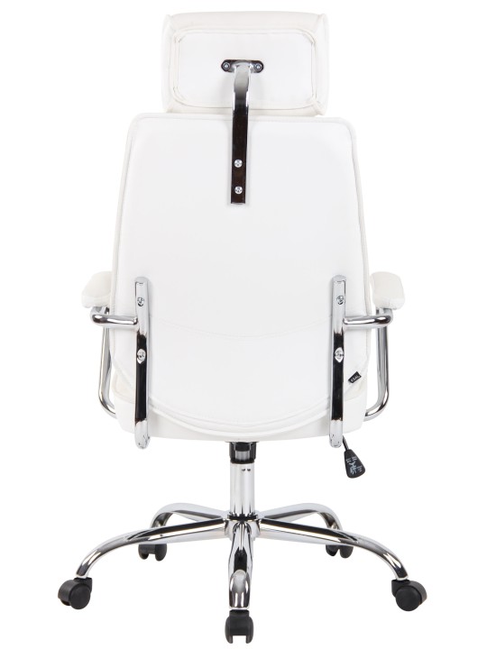 Irodai szék Rako valódi bőr, fehér