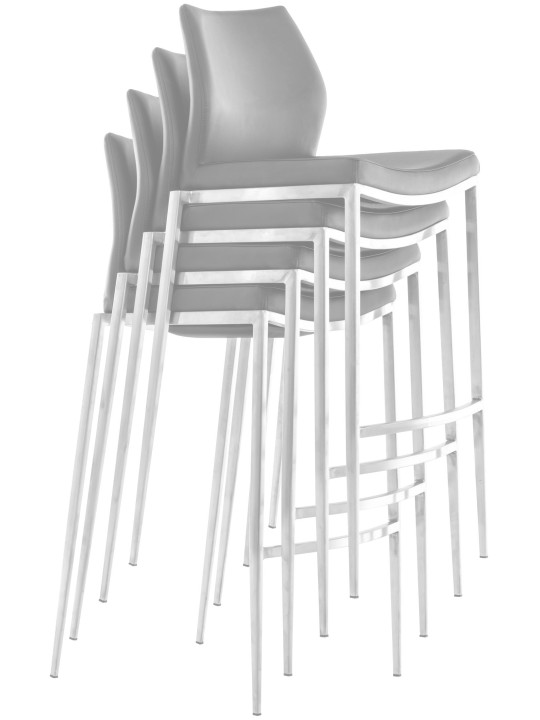 Bárszék Matola műbőr, fehér