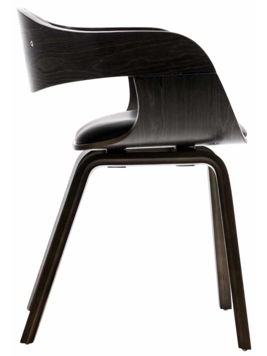 2 db Kingston műbőr szék készlet, fekete/szürke