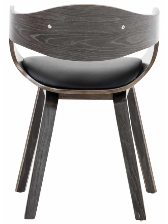 2 db Kingston műbőr szék készlet, fekete/szürke