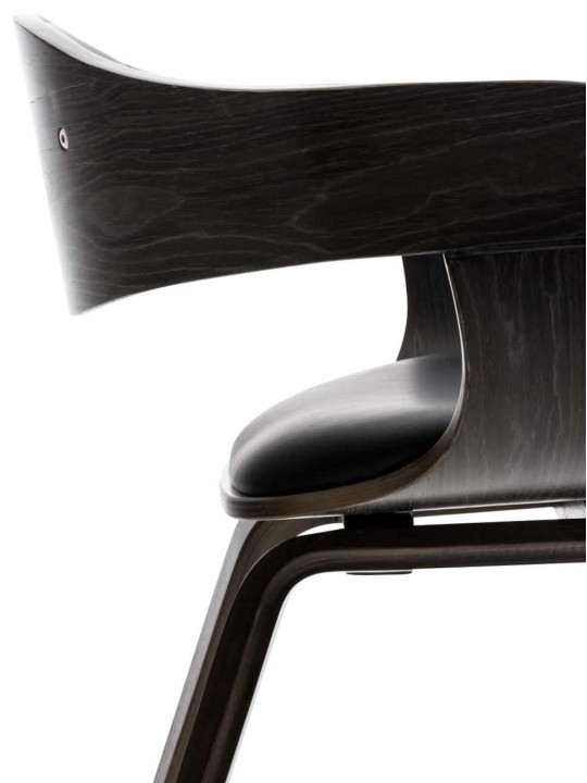 2 db Kingston műbőr szék készlet, fekete/szürke