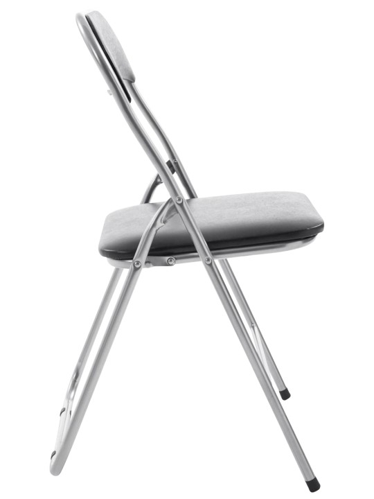 2 összecsukható szék készlet Felix, fekete/ezüst