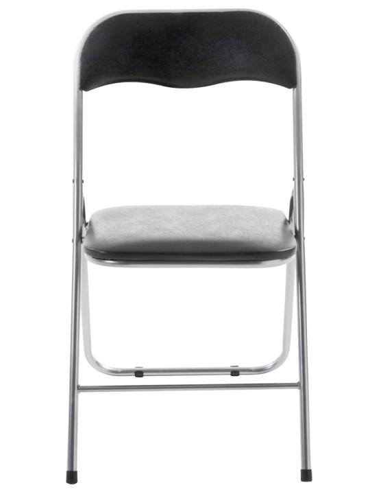 4 db Felix összecsukható szék készlet, fekete/ezüst